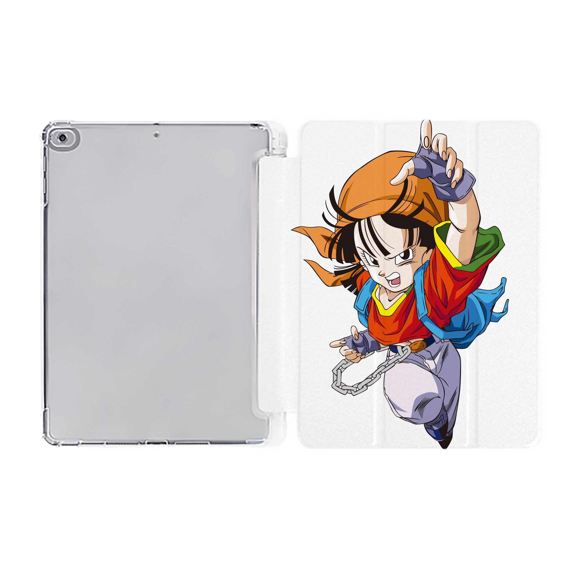 （画像用） ドラゴンボール パン DRAGON BALL Pan IPad ケース ペン収納付き 三つ折りスタンド PUレザー×シリコン 対応機種9.5/10.5/10.9インチ